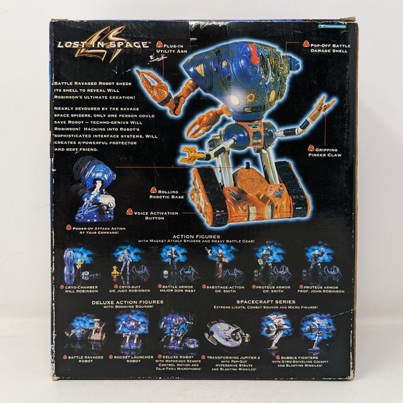 Vintage Lost in Space Battle Ravaged Robot Figure Sealed 1997 Trendmasters - Picture 2 of 7